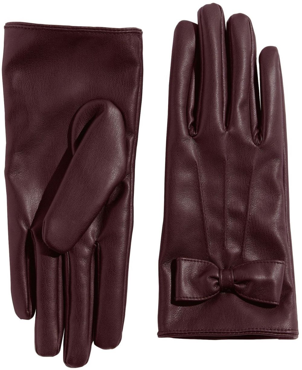 love & roses Prstové rukavice  burgundská