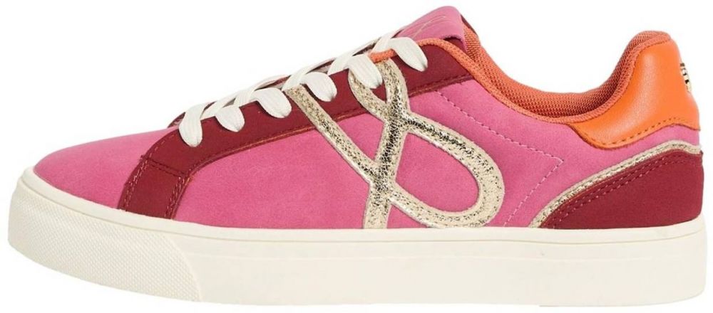 love & roses Nízke tenisky  slonová kosť / oranžová / ružová / červená