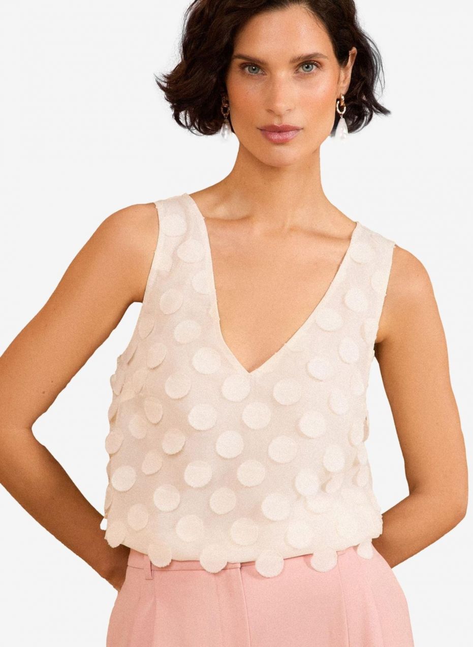 love & roses Top  šedobiela