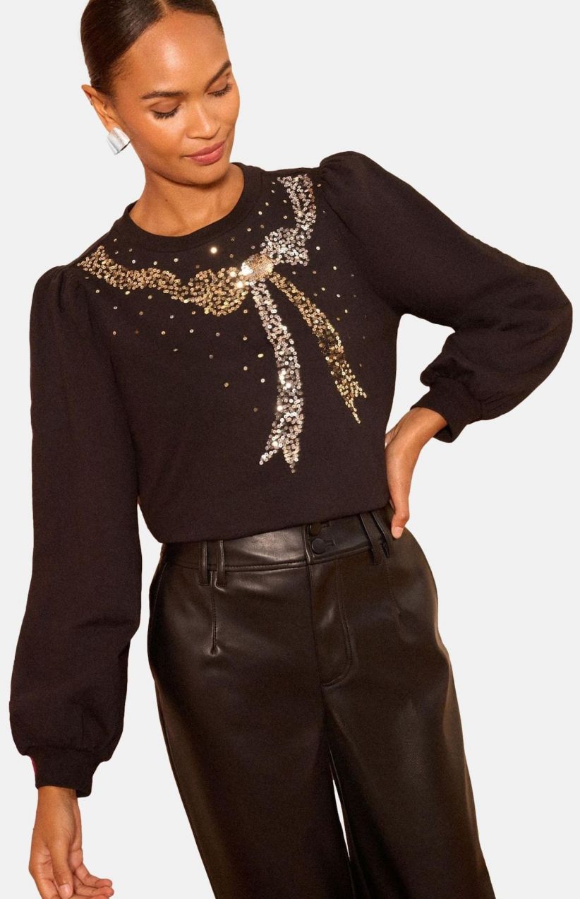 love & roses Mikina  čierna / strieborná