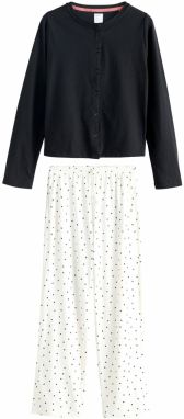 Next Pyžamo  čierna / biela