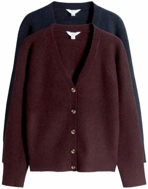 The Set Kardigán  námornícka modrá / tmavofialová