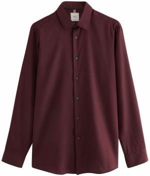 Next Košeľa  námornícka modrá / burgundská