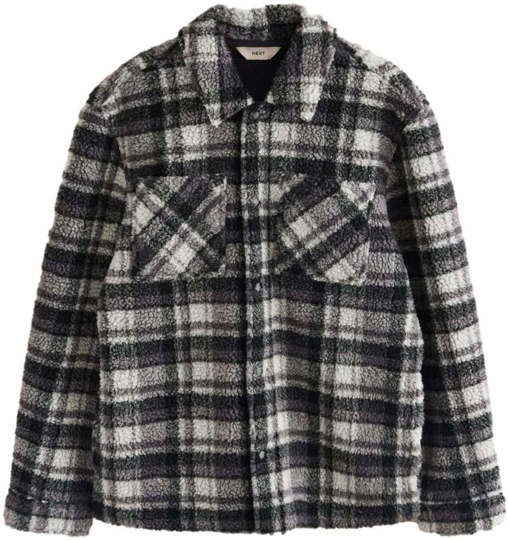 Next Flisová bunda  čierna / biela