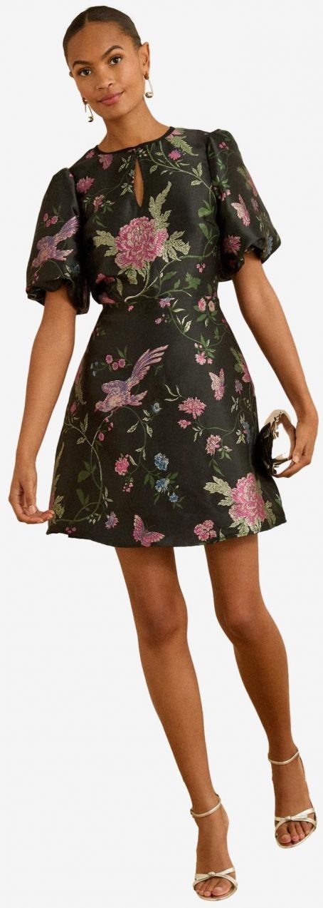 love & roses Šaty  zelená / ružová / čierna