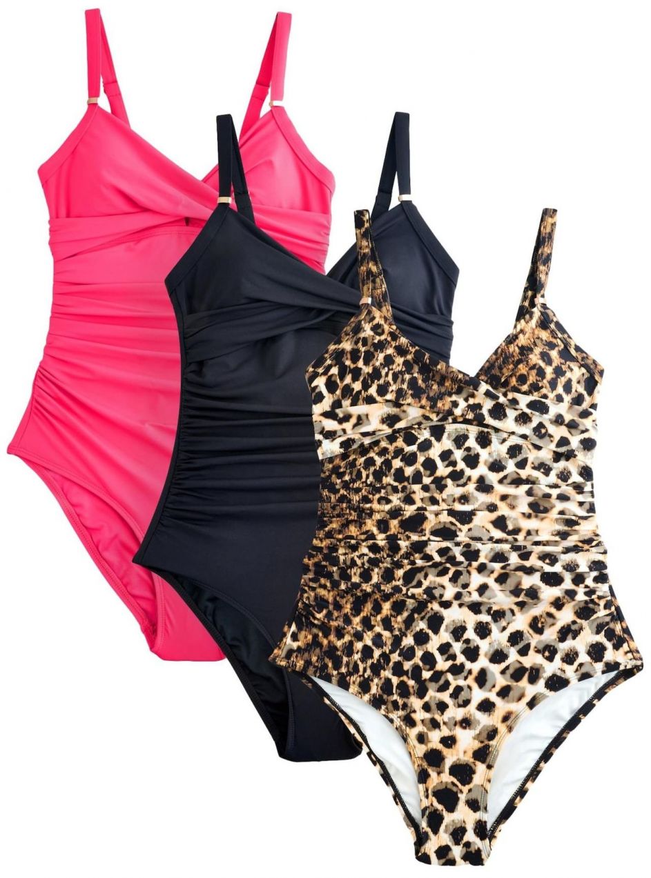 Next Jednodielne plavky  béžová / hnedá / ružová / čierna