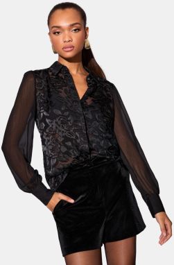 Lipsy Blúzka 'Burnout'  čierna