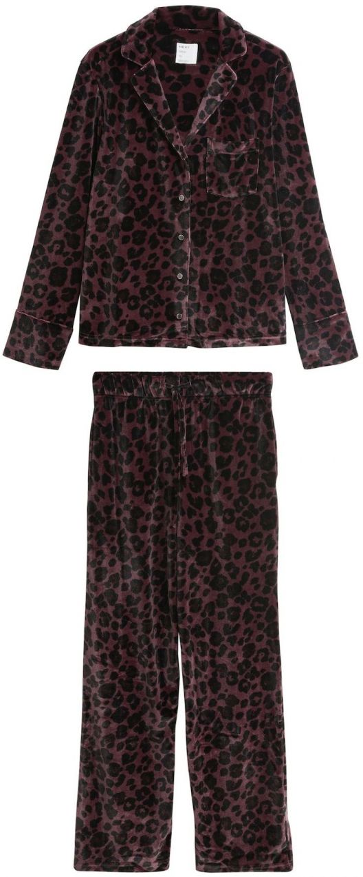 Next Pyžamo  baklažánová / čierna