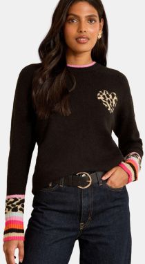 love & roses Sveter  zmiešané farby / čierna