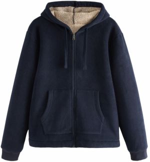Next Tepláková bunda  námornícka modrá