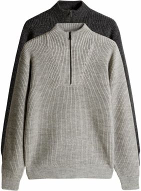 The Set Sveter  sivá / čierna