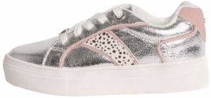 Lipsy Tenisky  svetlobéžová / tmavohnedá / pastelovo červená / strieborná