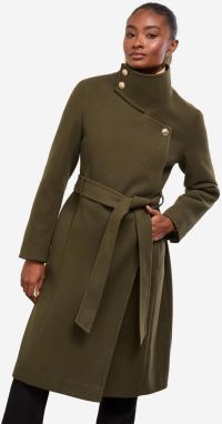 Lipsy Prechodný kabát  olivová