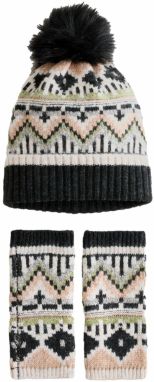 Next Čiapky  telová / svetlozelená / čierna / biela ako vlna