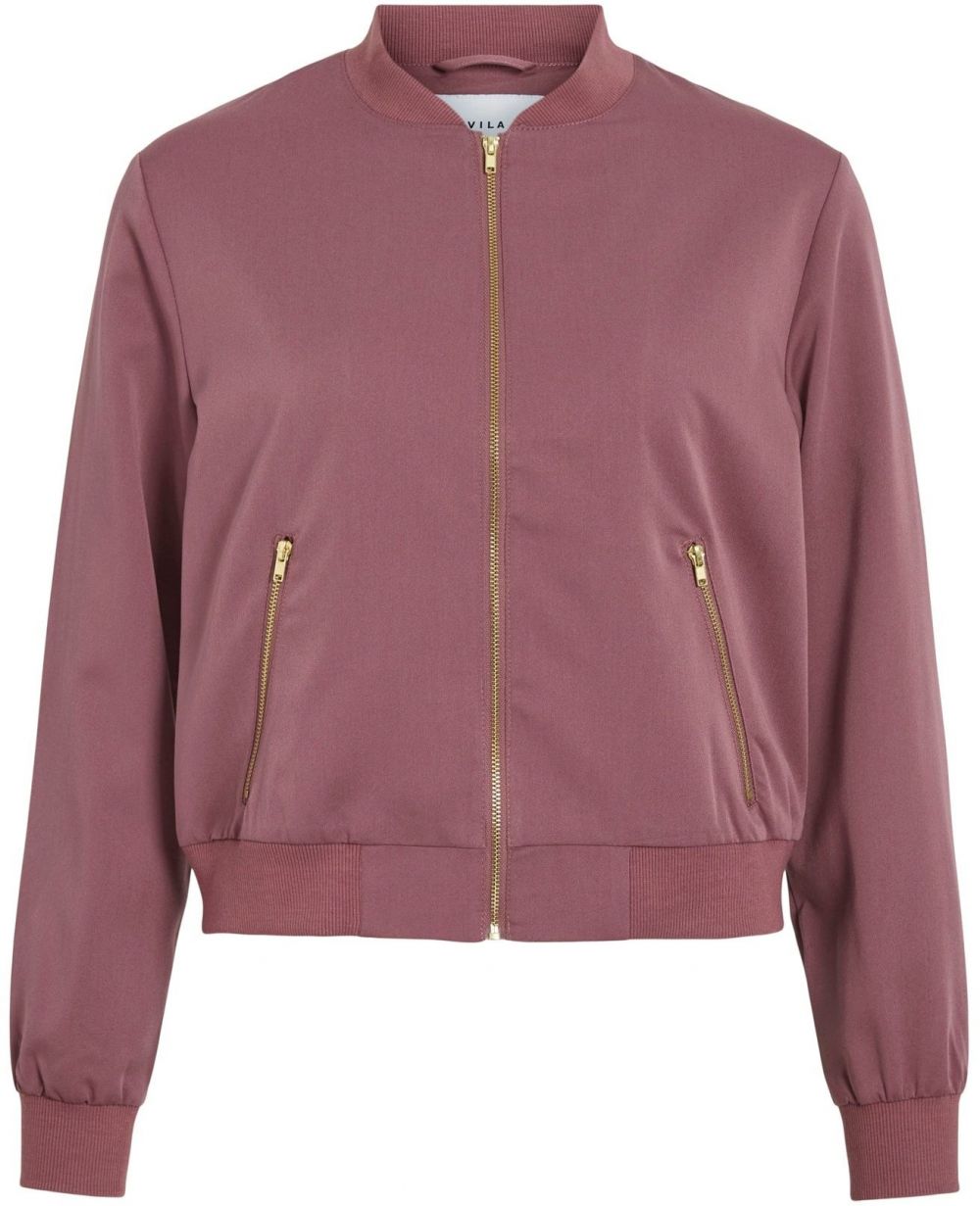 Vila Petite Prechodná bunda 'VIBubble'  tmavoružová