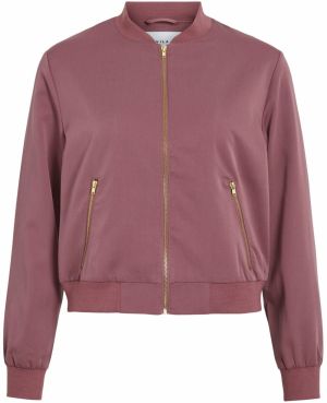 Vila Petite Prechodná bunda 'VIBubble'  tmavoružová