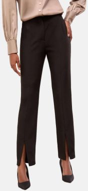 Lipsy Plisované nohavice  čierna