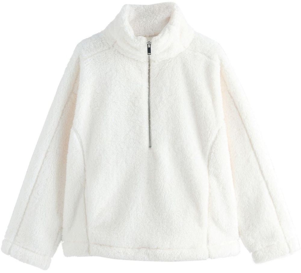 Next Flisová bunda  krémová