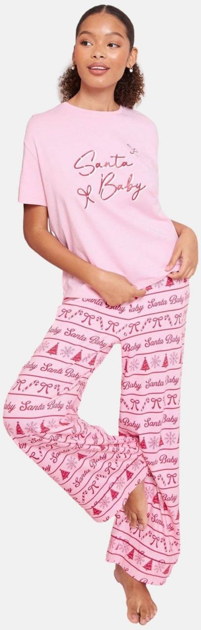 Friends Like These Pyžamo  ružová / tmavoružová / biela