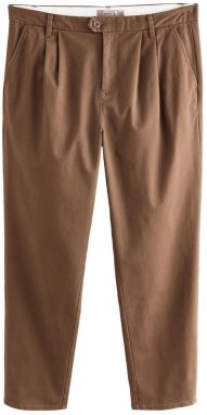 Next Plisované nohavice  svetlohnedá