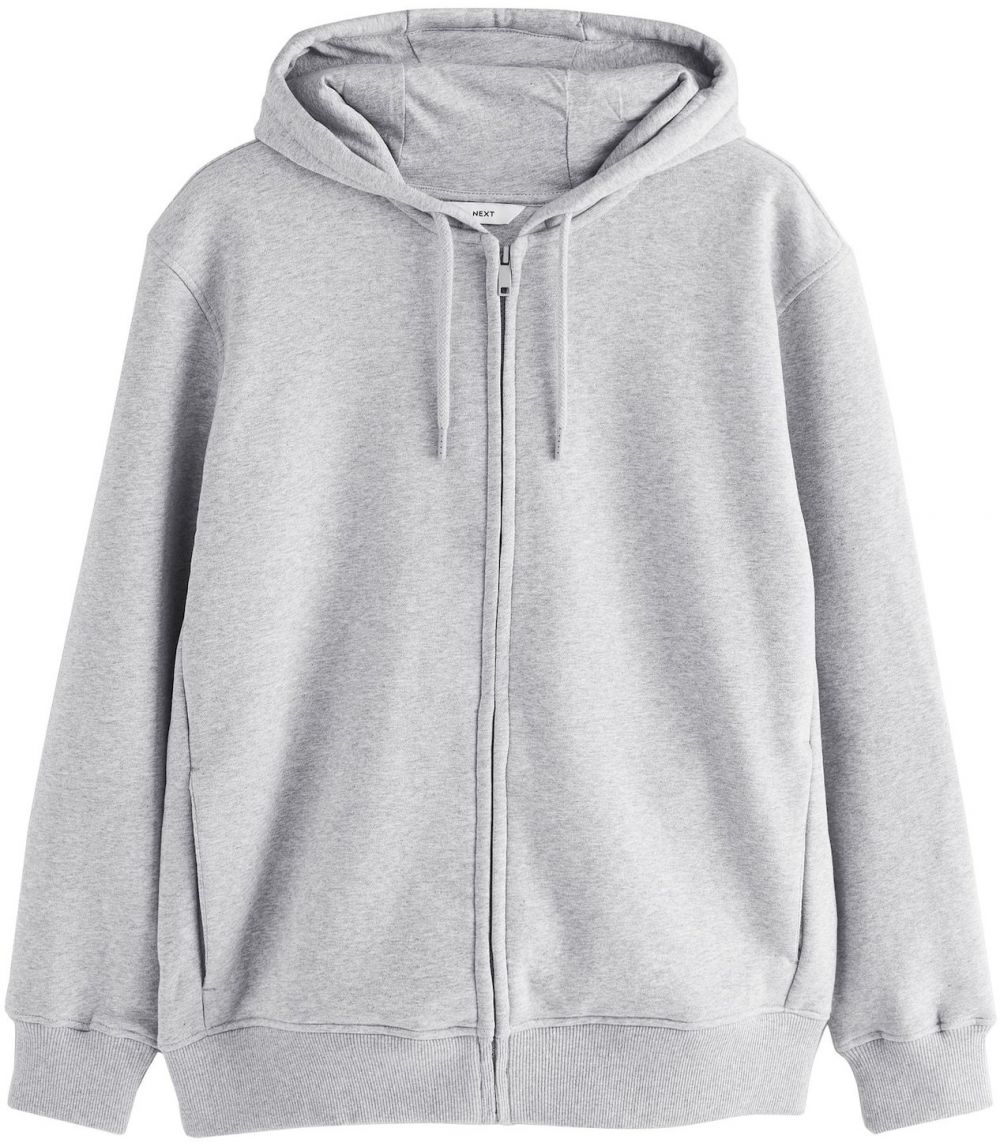 Next Tepláková bunda  sivá melírovaná