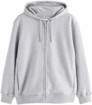 Next Tepláková bunda  sivá melírovaná