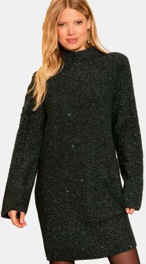 love & roses Pletené šaty  tmavozelená
