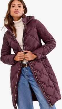 Lipsy Prechodný kabát  vínovo červená