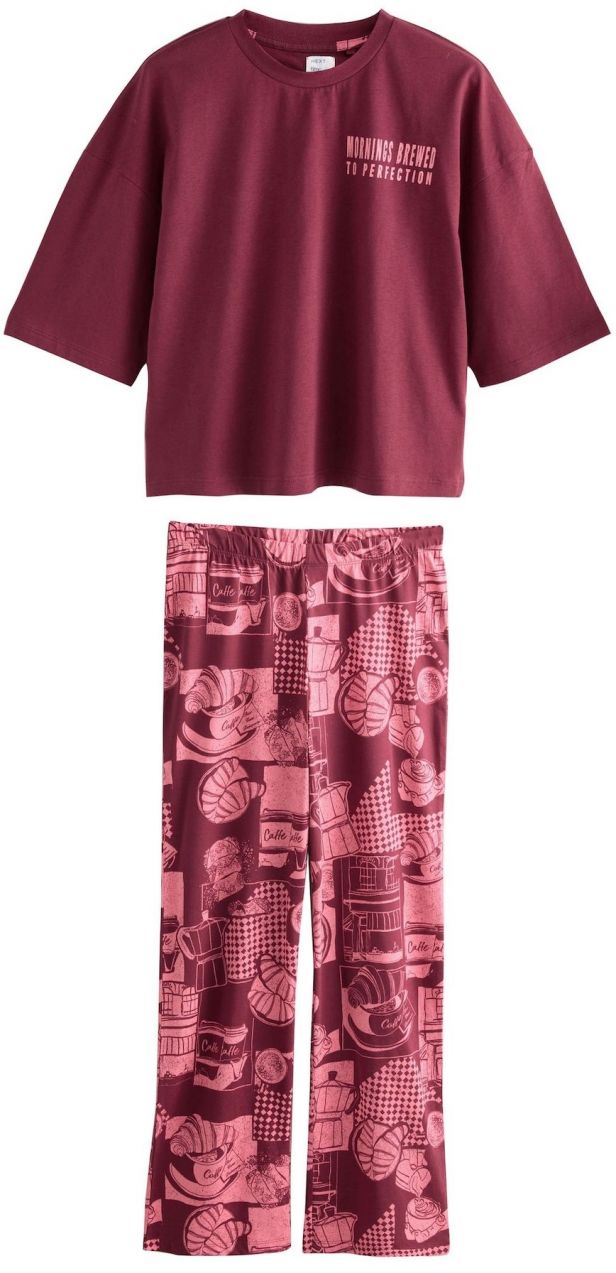 Next Pyžamo  burgundská