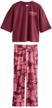 Next Pyžamo  burgundská