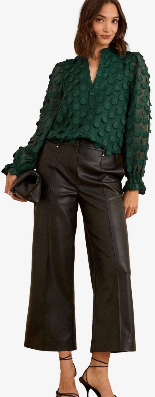 love & roses Blúzka  tmavozelená