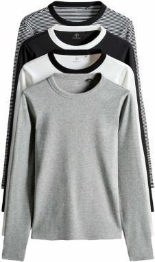 The Set Tričko  kamenná / čierna / biela