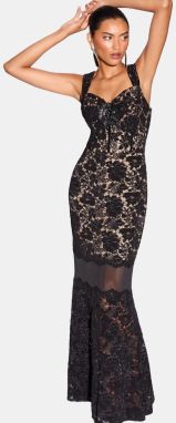 Lipsy Večerné šaty  čierna