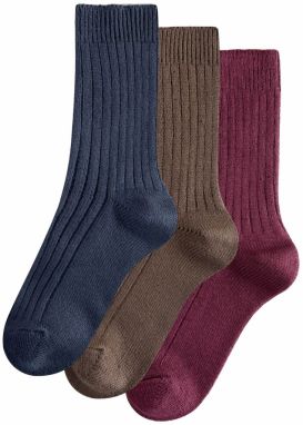 Next Ponožky  námornícka modrá / hnedá / bordová