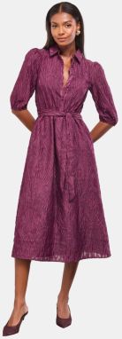 Lipsy Košeľové šaty  burgundská