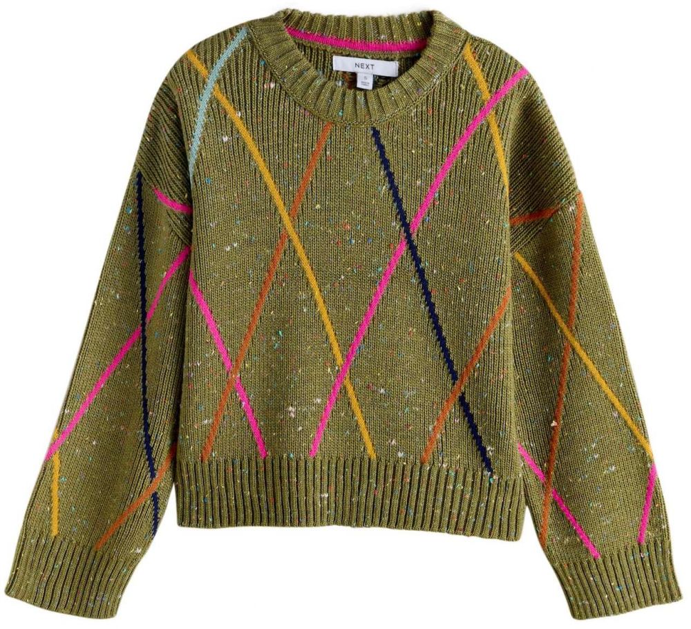 Next Sveter  žltá / kaki / oranžová / ružová