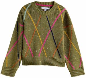 Next Sveter  žltá / kaki / oranžová / ružová
