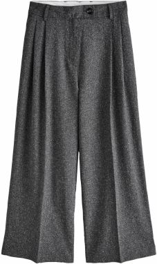 Next Plisované nohavice  sivá