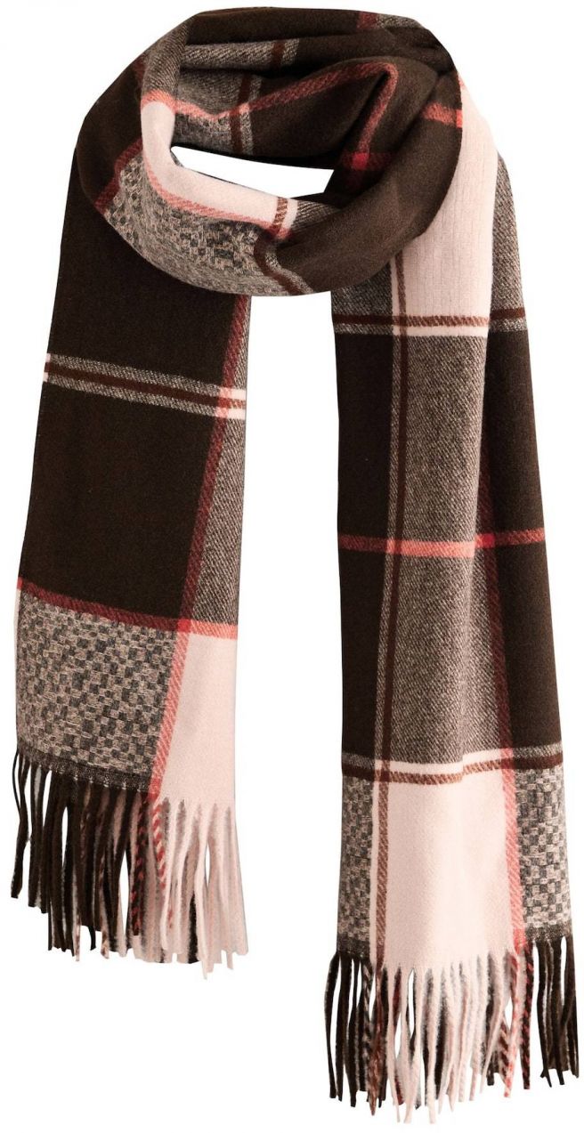 Next Šál  hnedá / ružová / červená