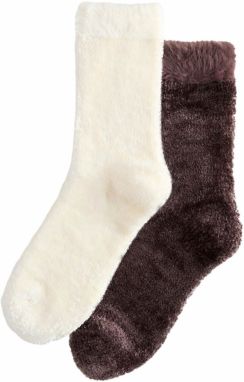 Next Ponožky  nebielená / tmavohnedá