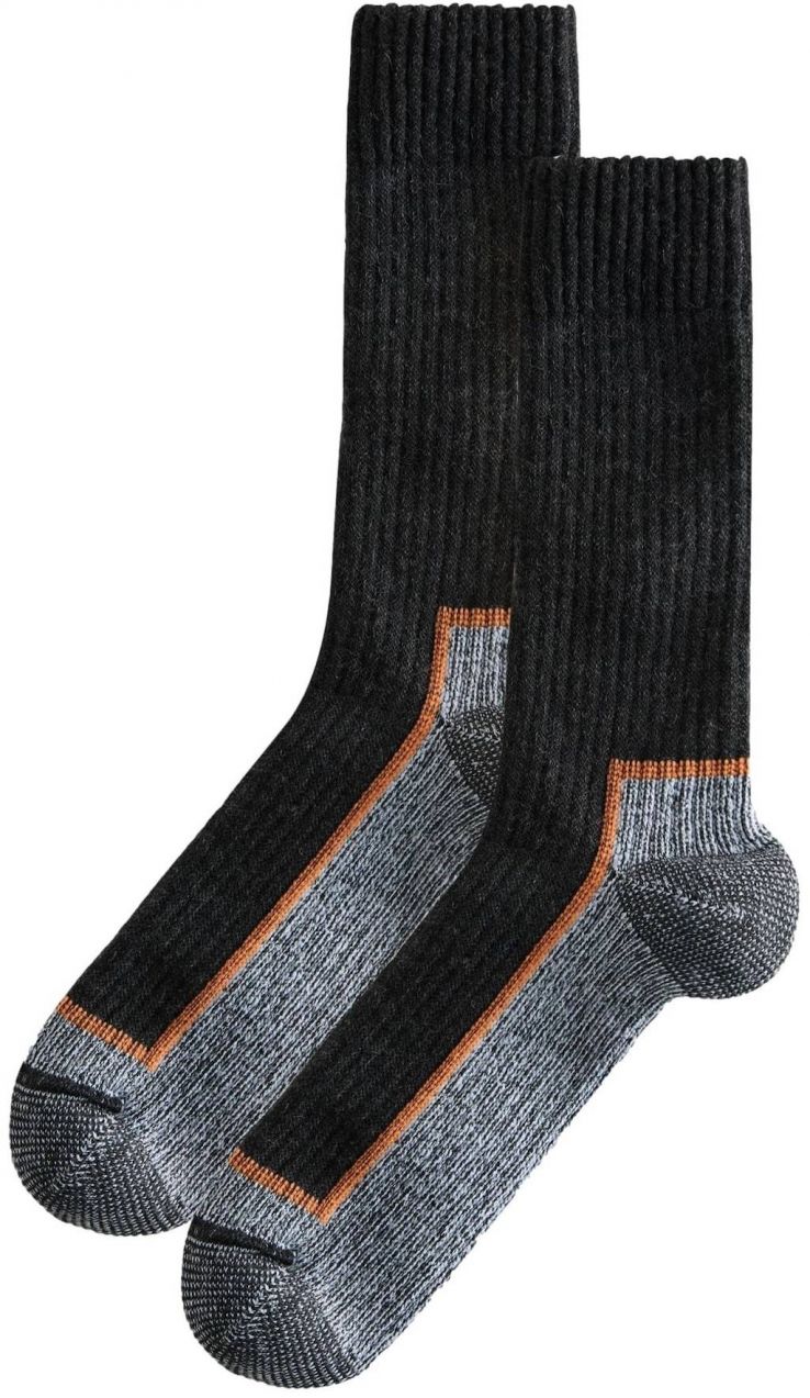 Next Ponožky  sivá / antracitová / tmavooranžová