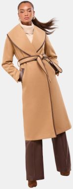 Lipsy Prechodný kabát  farba ťavej srsti / čokoládová