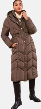 Lipsy Zimný kabát  čokoládová