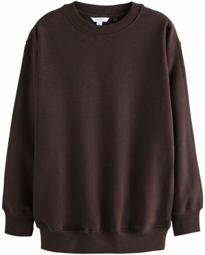 Next Mikina  tmavohnedá