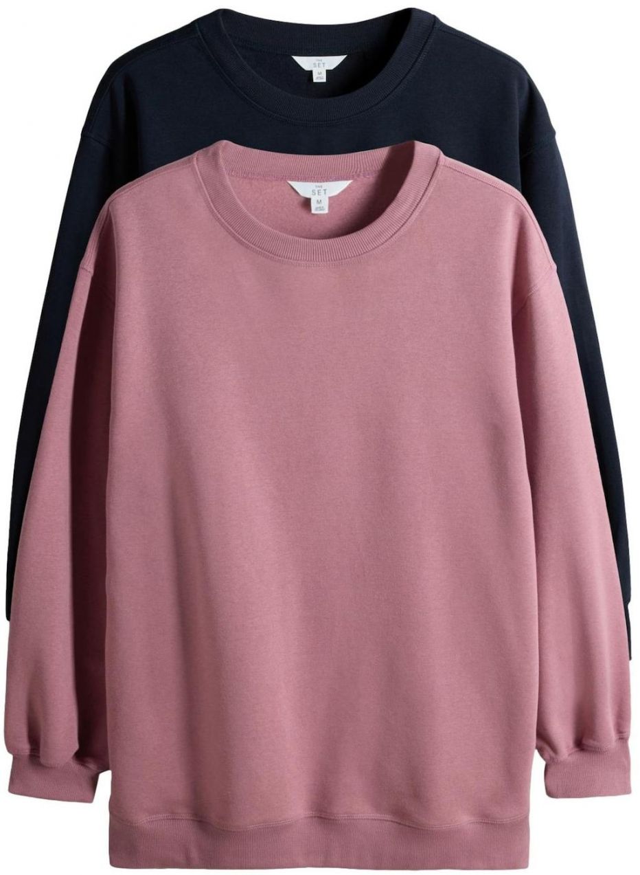 The Set Mikina  námornícka modrá / staroružová