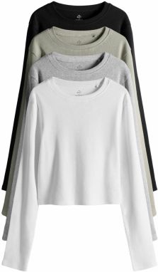 The Set Tričko  sivá / kaki / čierna / biela