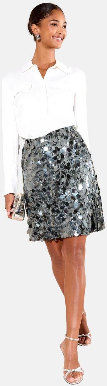 Friends Like These Sukňa  strieborná