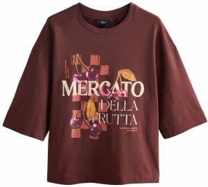 Next Tričko  telová / gaštanová / čokoládová / fialová