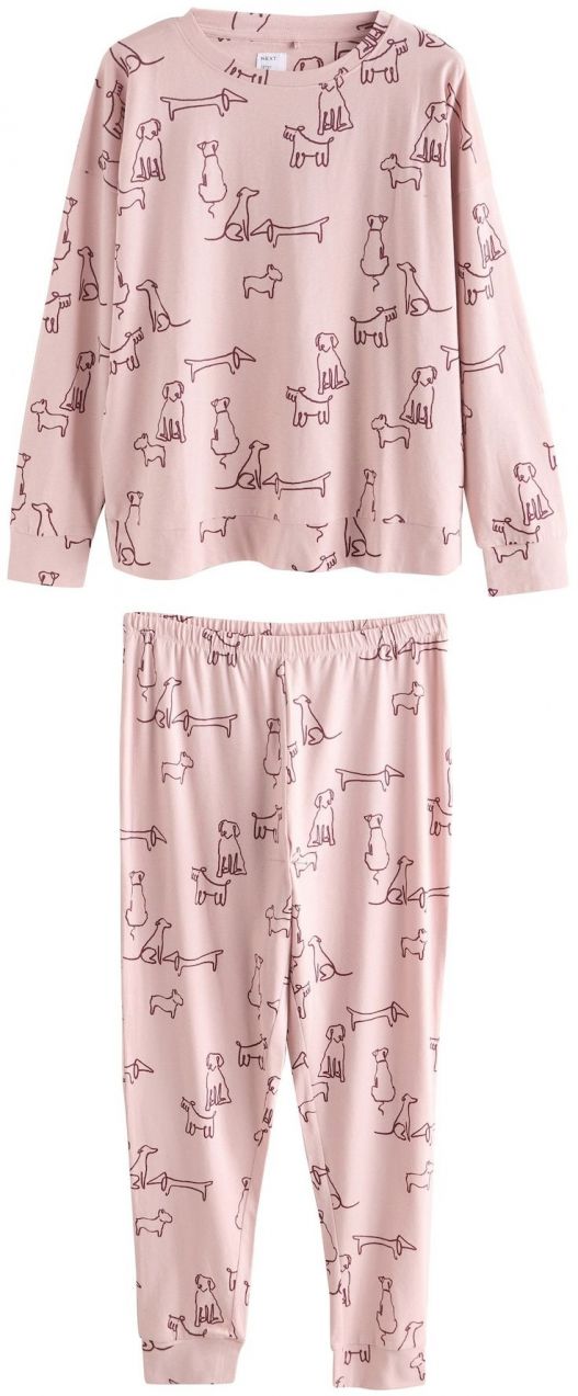 Next Pyžamo  hnedá / staroružová
