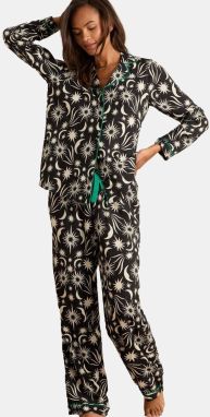 love & roses Pyžamo  krémová / čierna